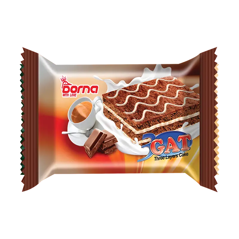 کیک سه لایه کاکائو با کرم وانیل